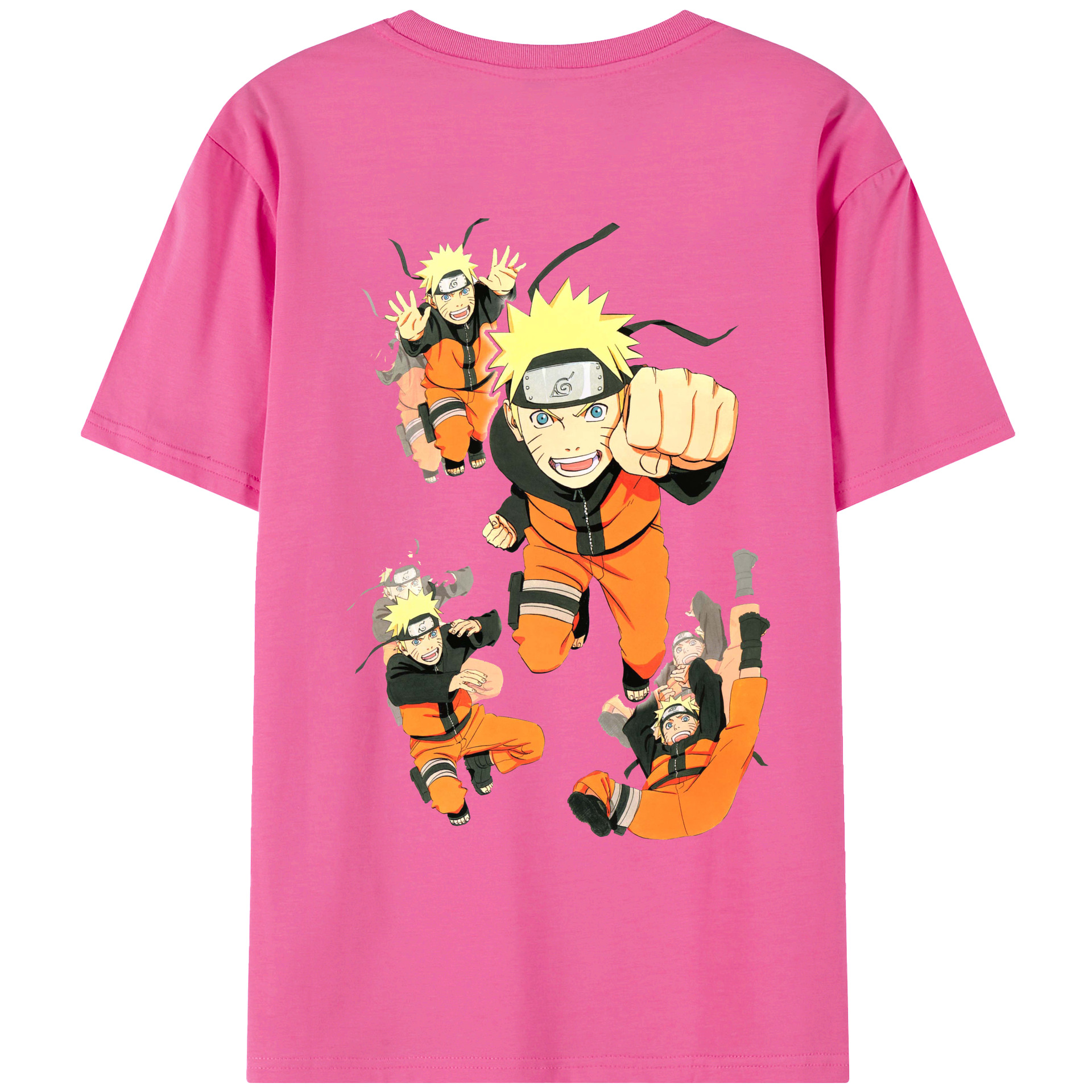 （画像用） NARUTO -ナルト- うずまき ナルト Uzumaki Naruto レディース半袖Tシャツ(バックプリント)